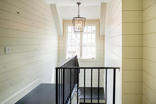 Black color Staircase to terrace